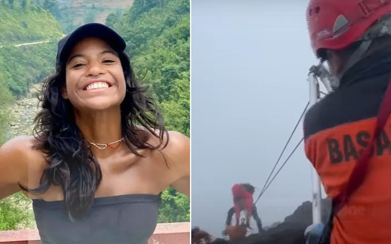 Corpo de Juliana Marins foi içado na região do vulcão Rinjani