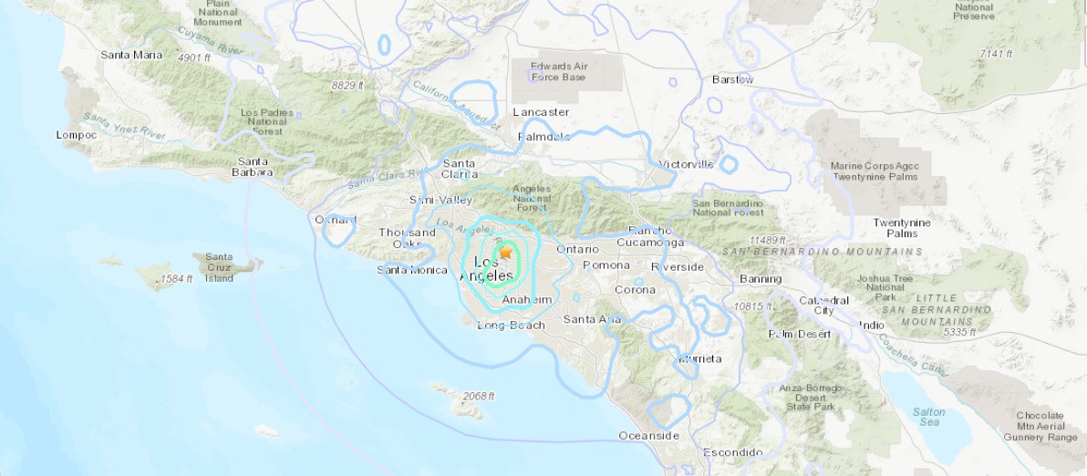 Terremoto foi observado em Los Angeles