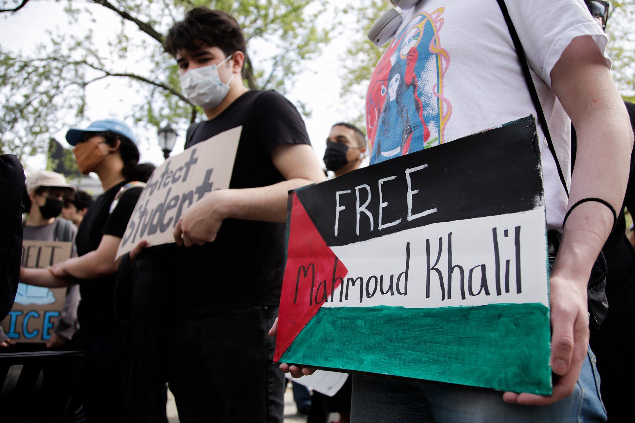 Prisão de Mahmoud Khalil gerou protestos