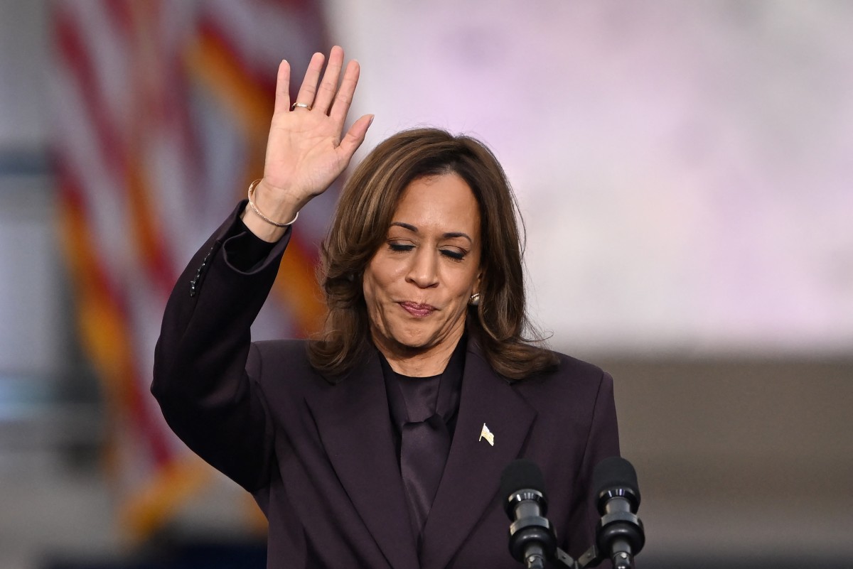 Após derrota, Kamala Harris fez discurso em Washington