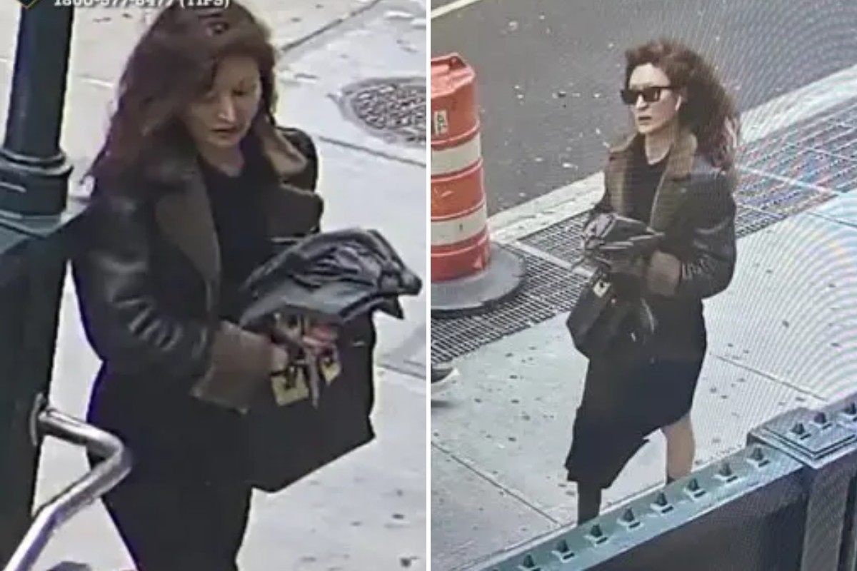 Polícia divulgou imagens da suspeita de esfaquear um fotógrafo amador