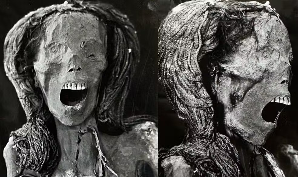 "Múmia da mulher gritando" morreu de dor 