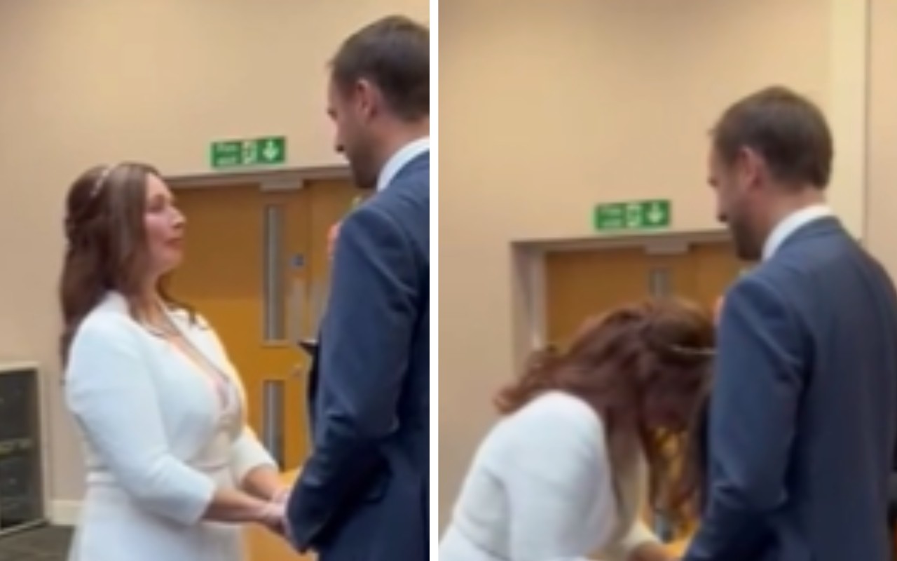 Noivo fala nome errado no casamento e cena viraliza
