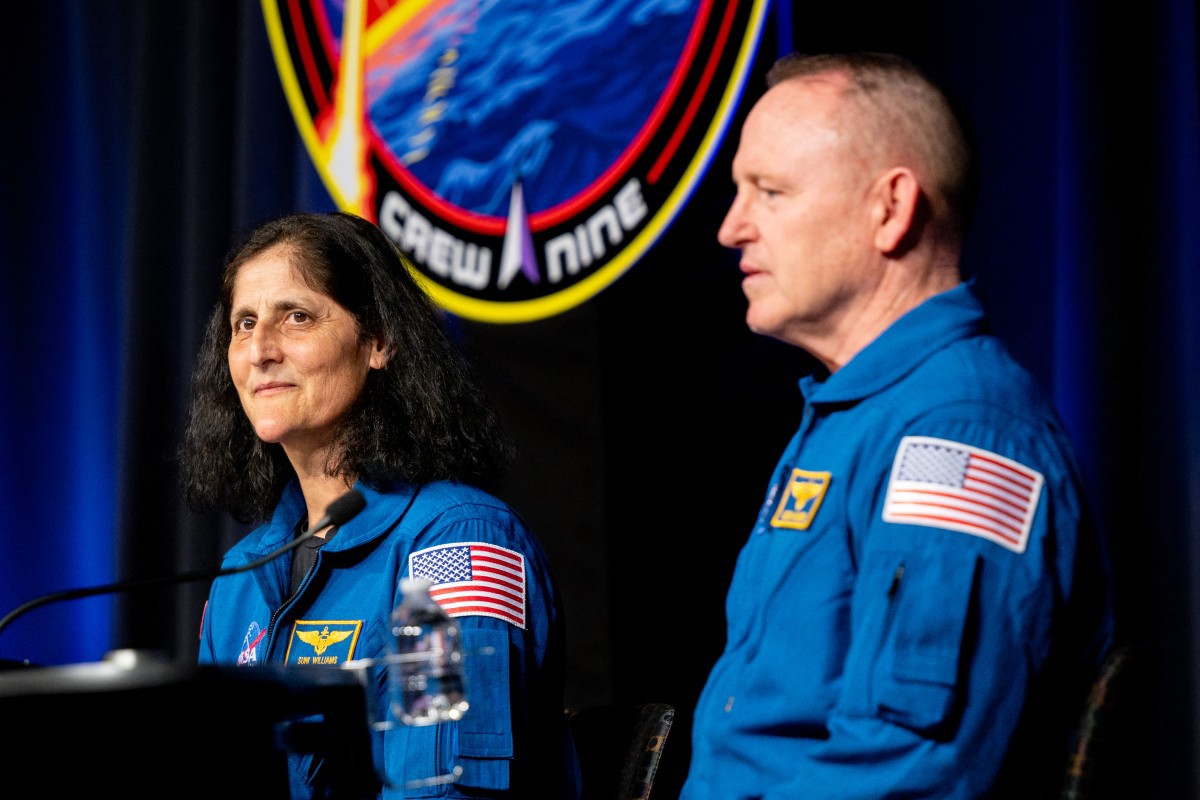 Sunita Williams e Barry Wilmore falaram pela primeira vez após retornar à Terra
