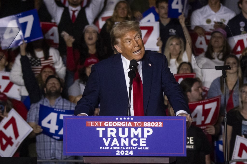 Donald Trump faz comício em Atlanta