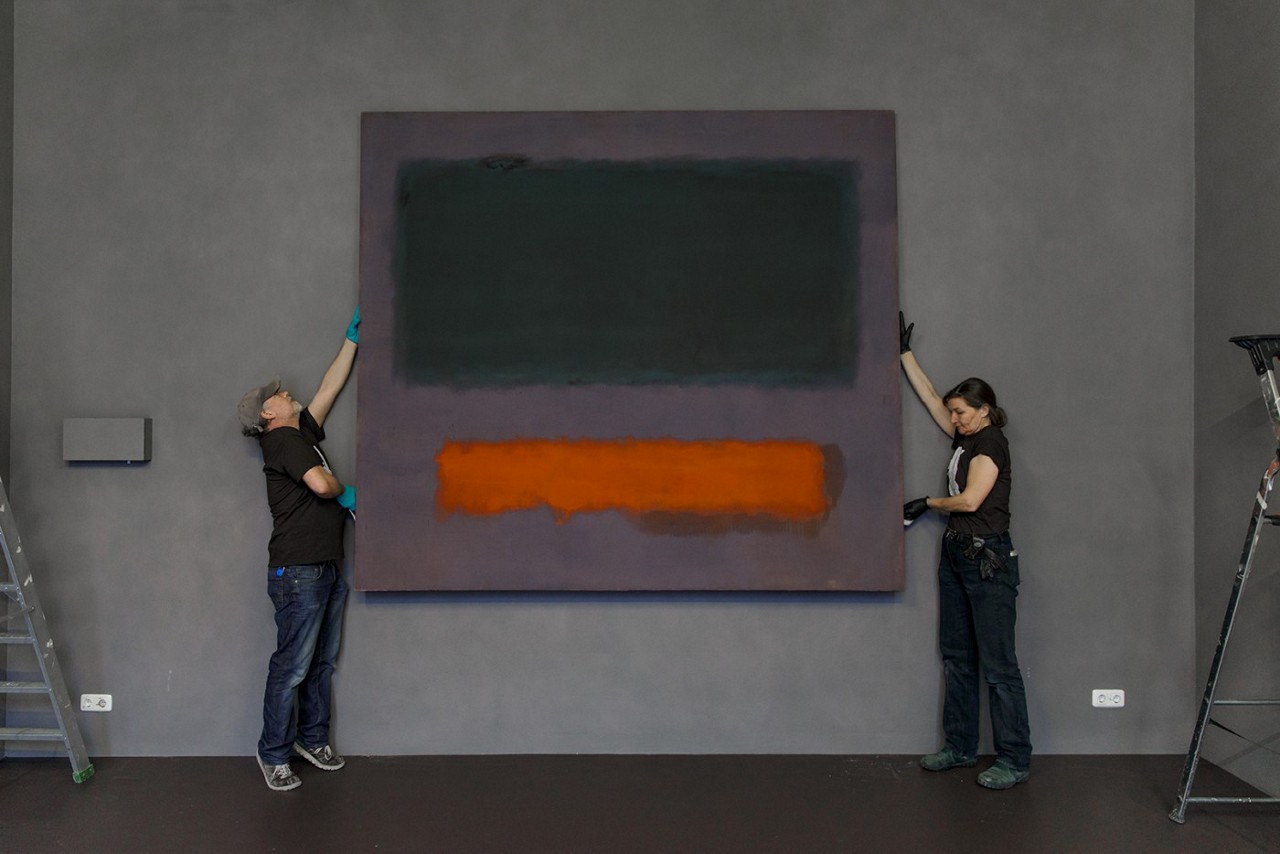 Quadro Cinza, Laranja sobre Marrom, nº 8", de Mark Rothko