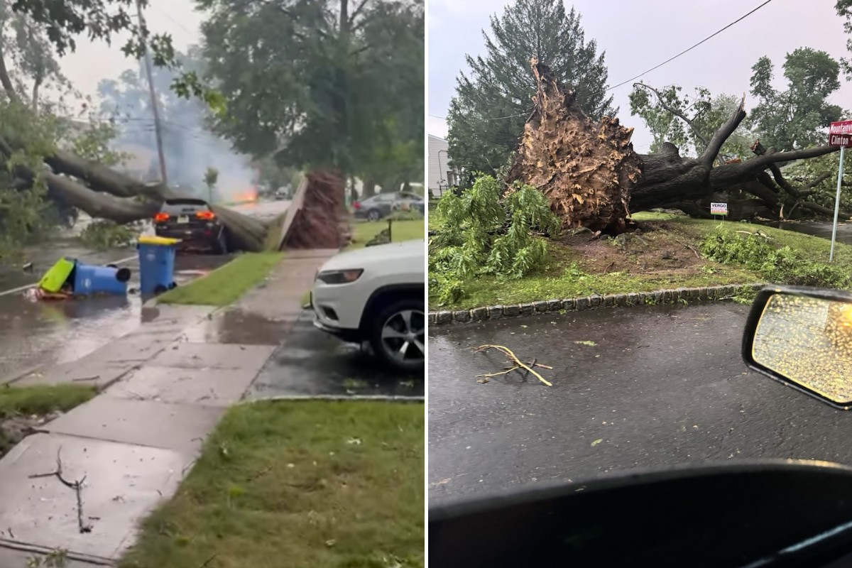 Moradores compartilharam imagens da destruição causada pela chuva