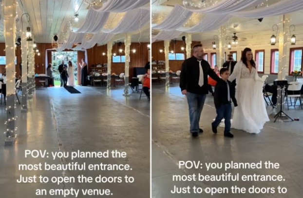 No Tik Tok, noiva mostra casamento quase sem convidados