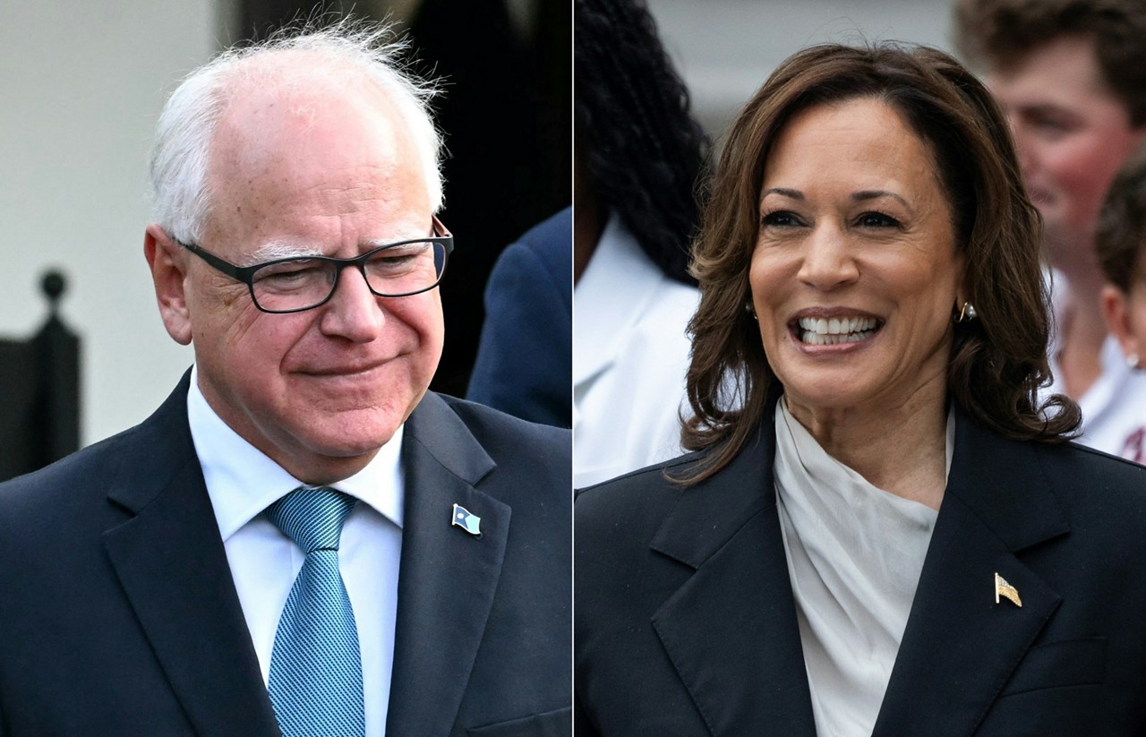 Tim Walz e Kamala Harris vão enfrentar Donald Trump e seu vice, J.D Vance