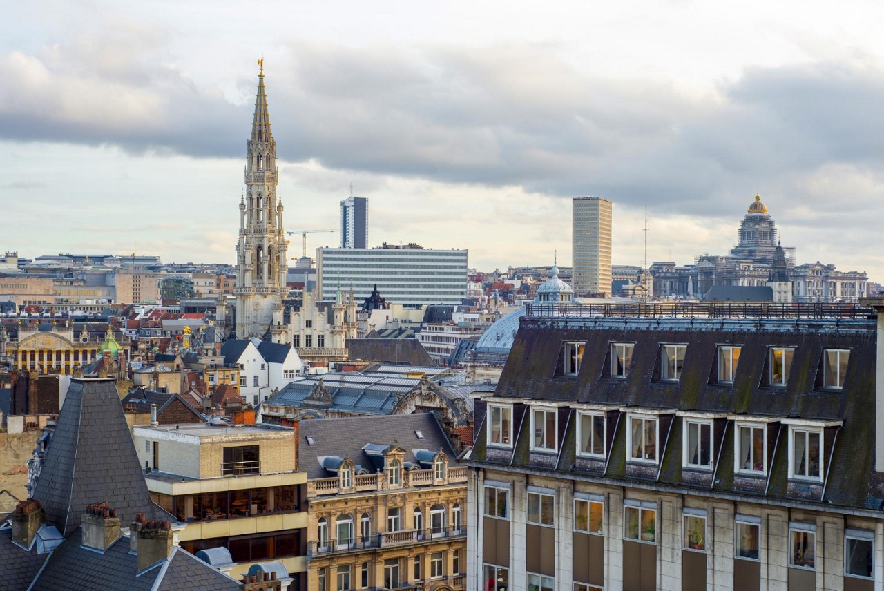 Vista de Bruxelas, capital da Bélgica