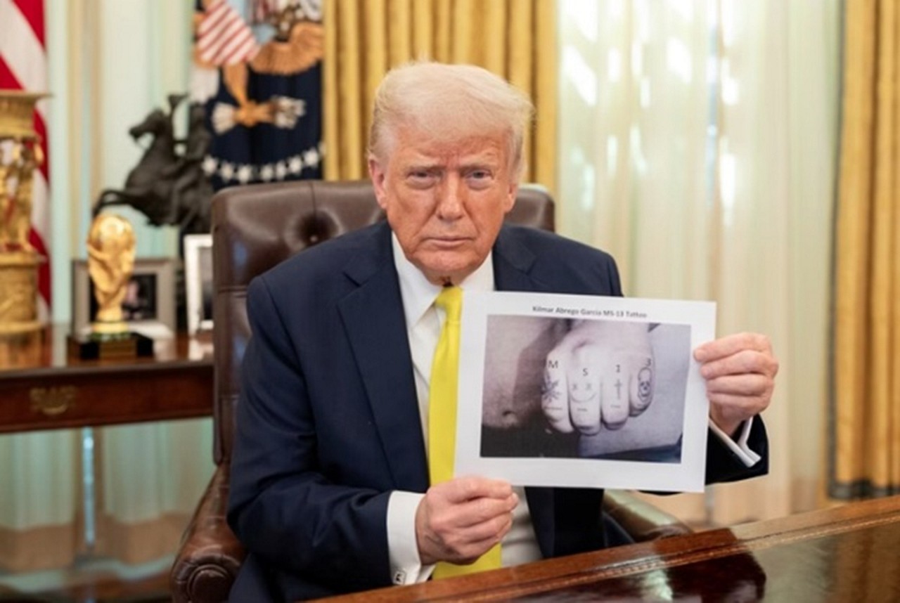 Trump postou imagem nas redes sociais 