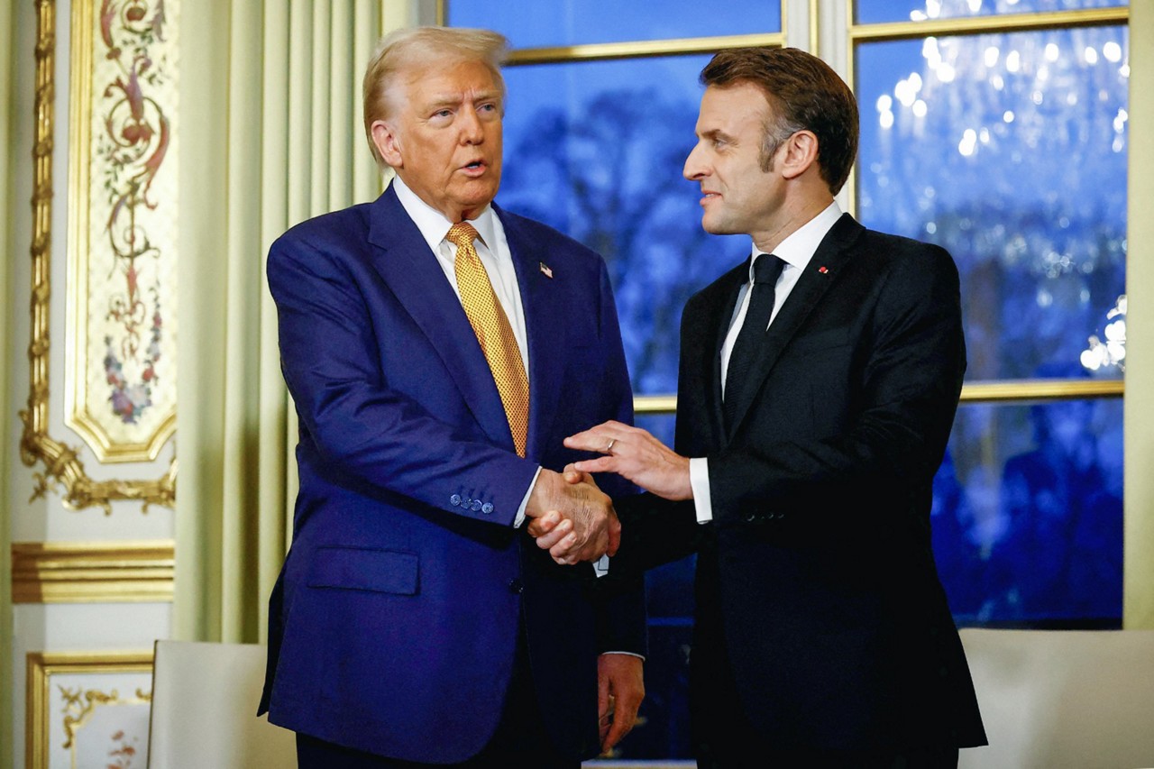 Trump e Macron têm boa relação 