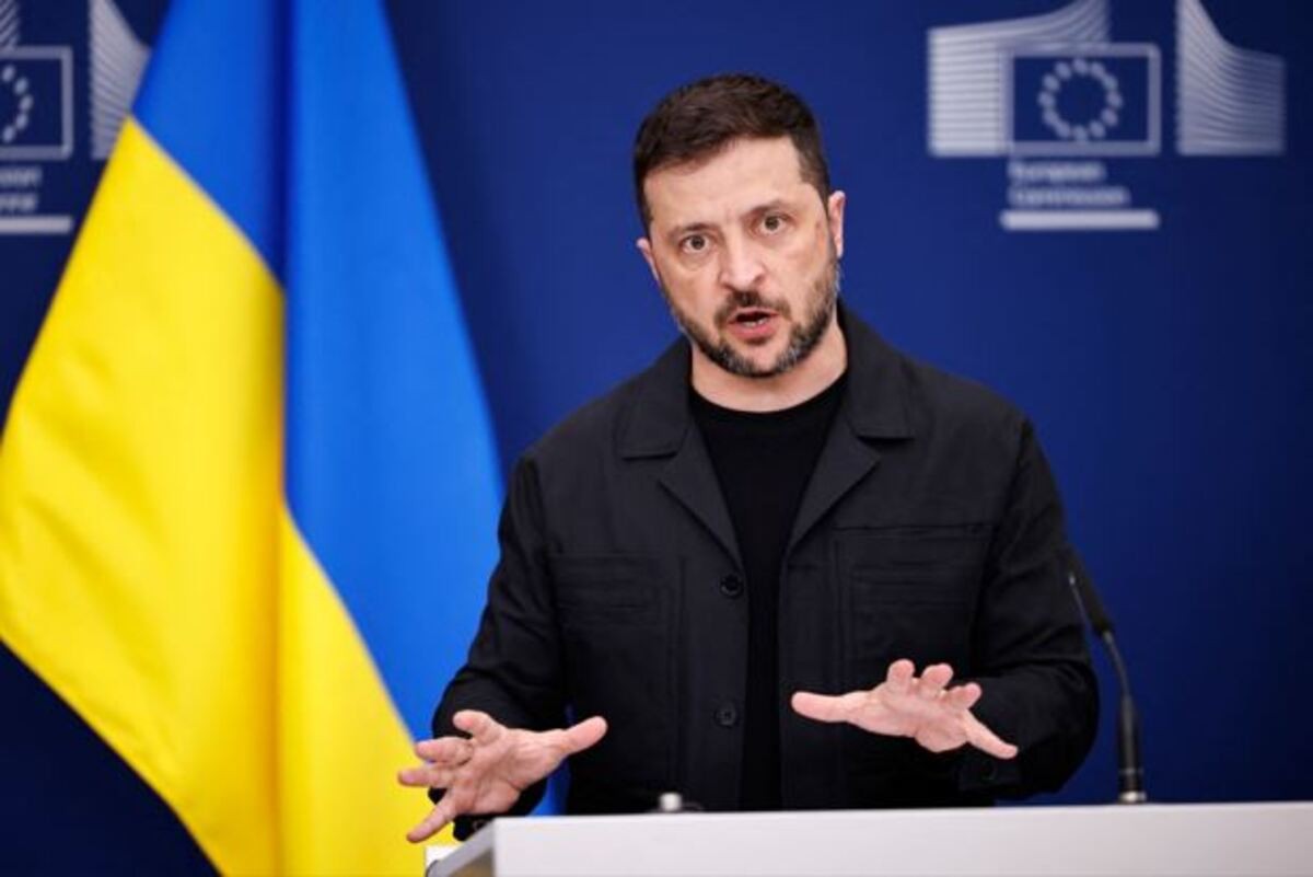 O presidente ucraniano Volodymyr Zelensky
