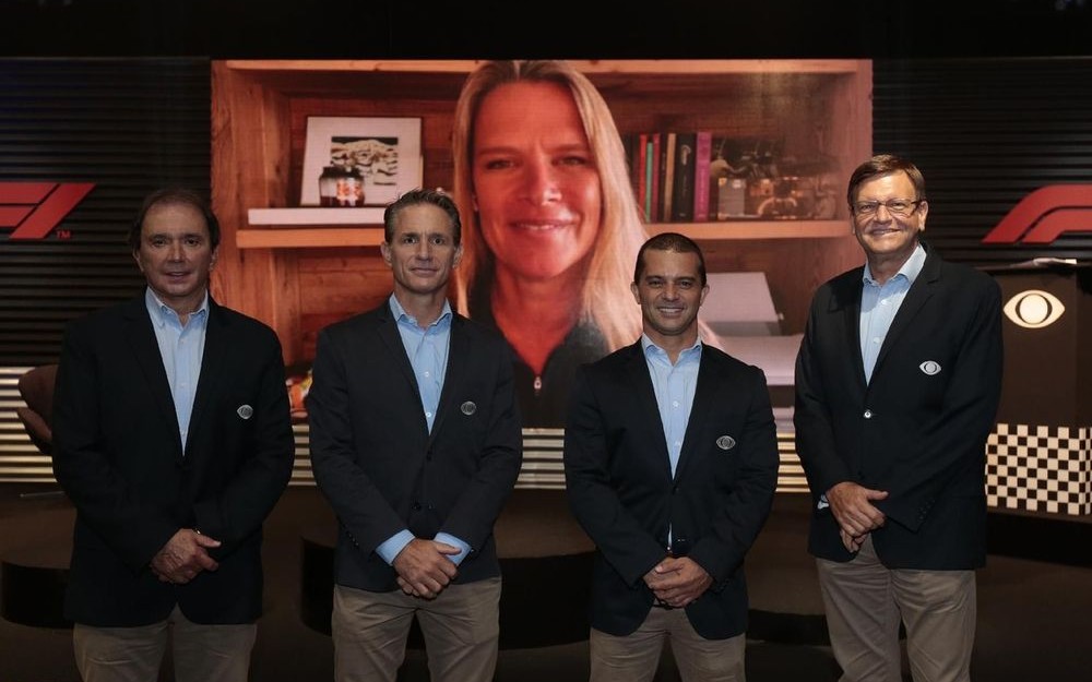 Equipe de transmissão da F1 na Band (Foto: Divulgação)