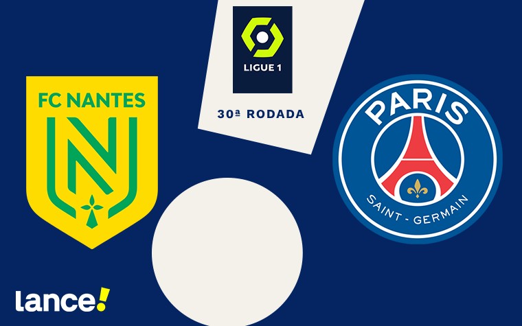 Nantes x PSG pela Ligue 1 (Arte: Lance!)