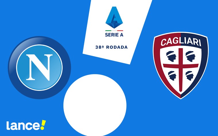 Napoli x Cagliari pela última rodada do Campeonato Italiano (Arte: Lance!)