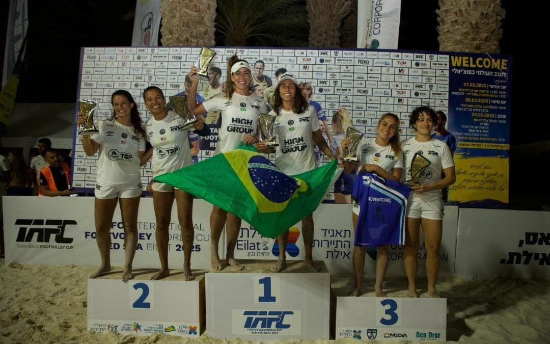 Pódio em Israel (Foto: Divulgação Assessoria)