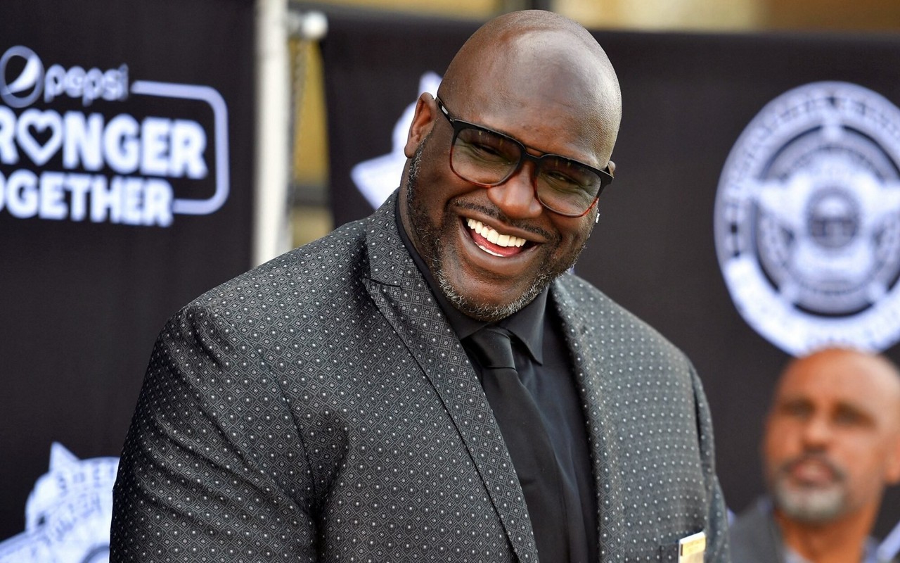 Shaquille O'Neal durante evento (Foto: Paras Griffin/AFP)