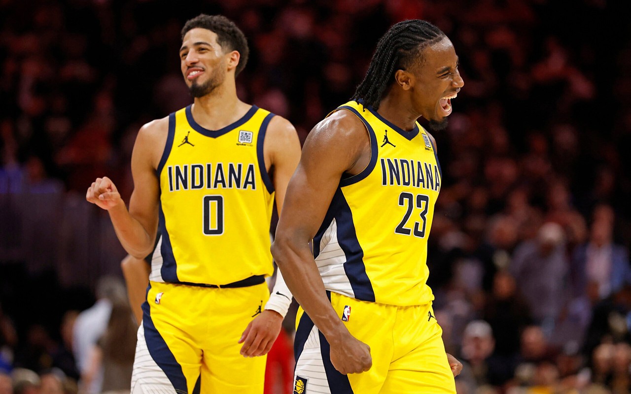 O Indiana Pacers venceu o Cleveland Cavaliers por 114 a 105 (Foto: Lauren Leigh Bacho/AFP)