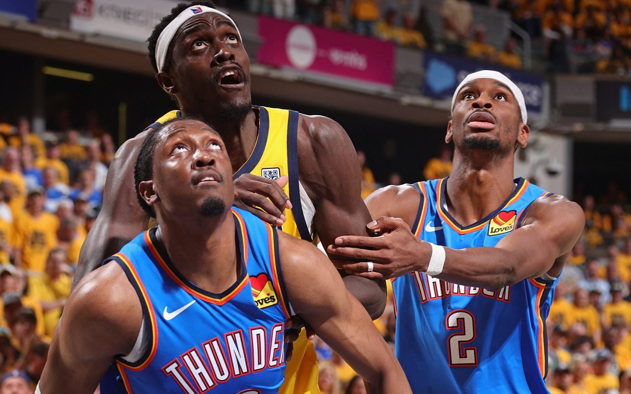 O Indiana Pacers venceu o Oklahoma City Thunder por 108 a 91 (Foto: Nathaniel S. Butler/AFP)