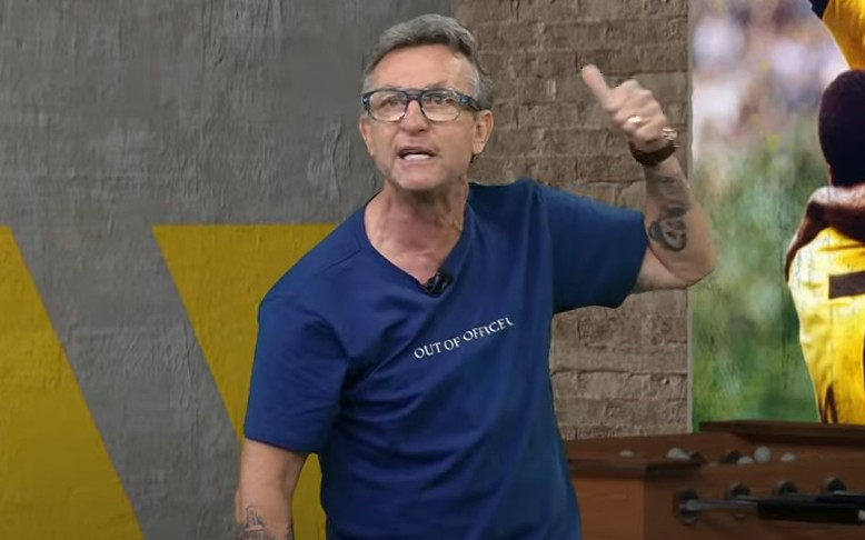Neto durante programa "Os Donos da Bola" (Foto: Reprodução)