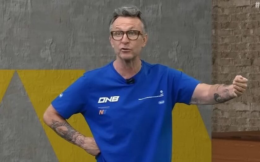 Neto durante seu programa (Foto: Reprodução)