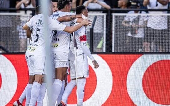 Neymar comemora gol contra a Inter de Limeira (Raul Barretta/Santos FC)