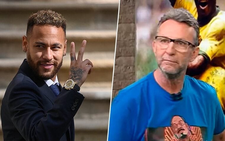 Neymar e Neto tem trocado farpas nos últimos dias (Foto: Josep Lago/AFP/Reprodução)