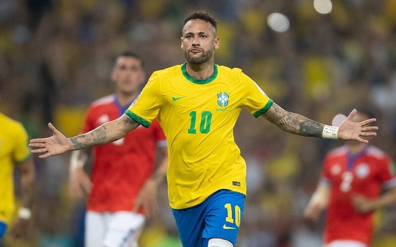 Neymar em ação pela Seleção Brasileira (Foto: Miguel Schincariol/AFP)