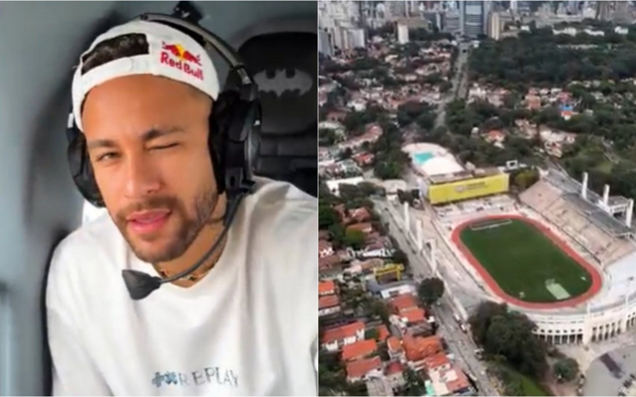 Jogador sobrevoou o Pacaembu