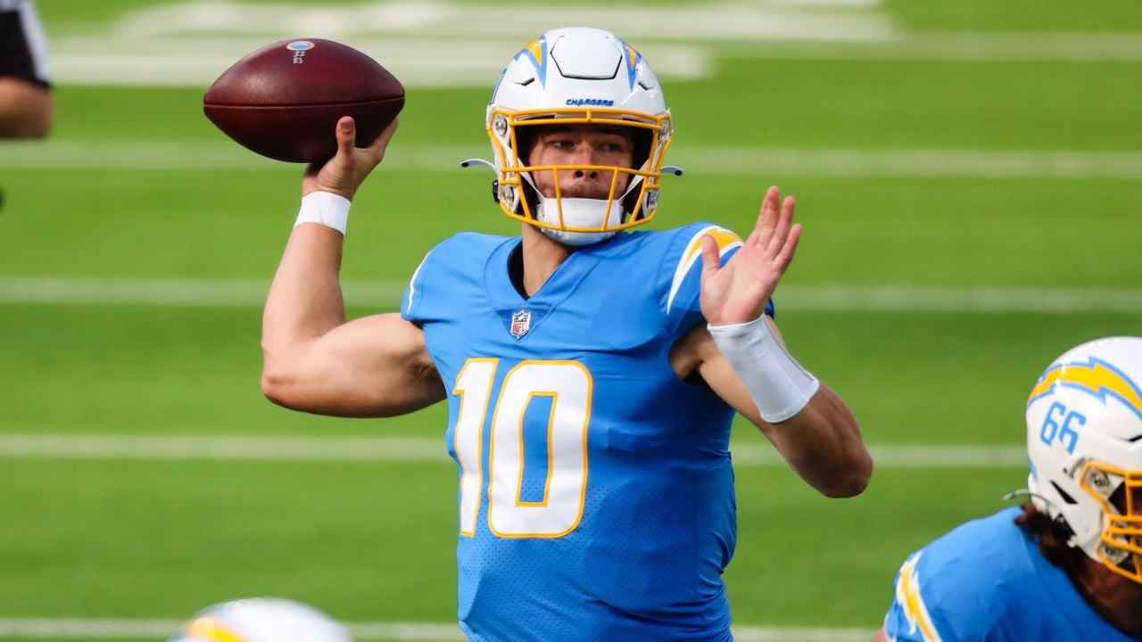 Justin Herbert é o quarterback do Los Angeles Chargers (Foto: Ty Nowell/Los Angeles Chargers)