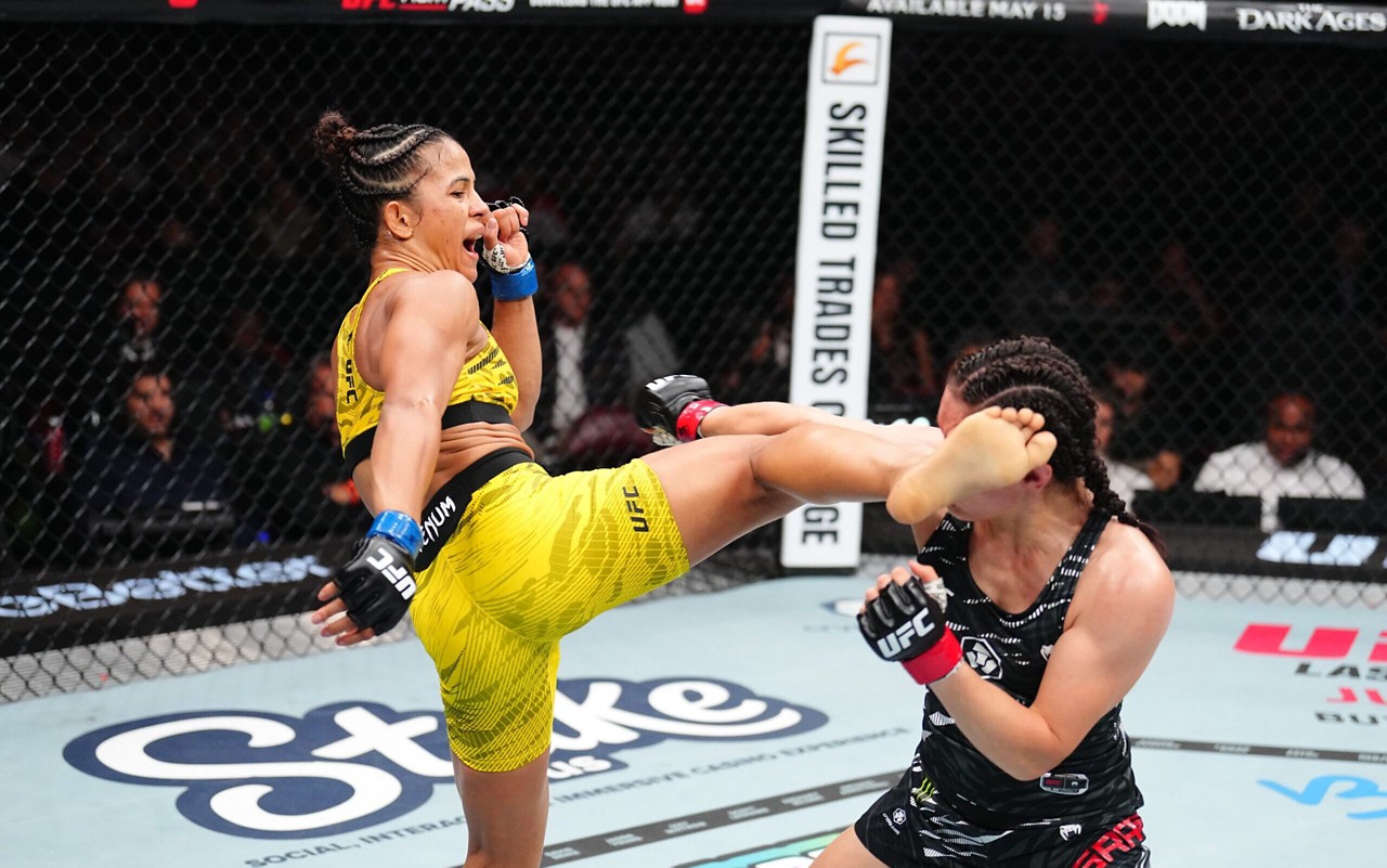 Natália Silva contra Alexa Grasso pelo UFC 315 (Foto: Divulgação/UFC)