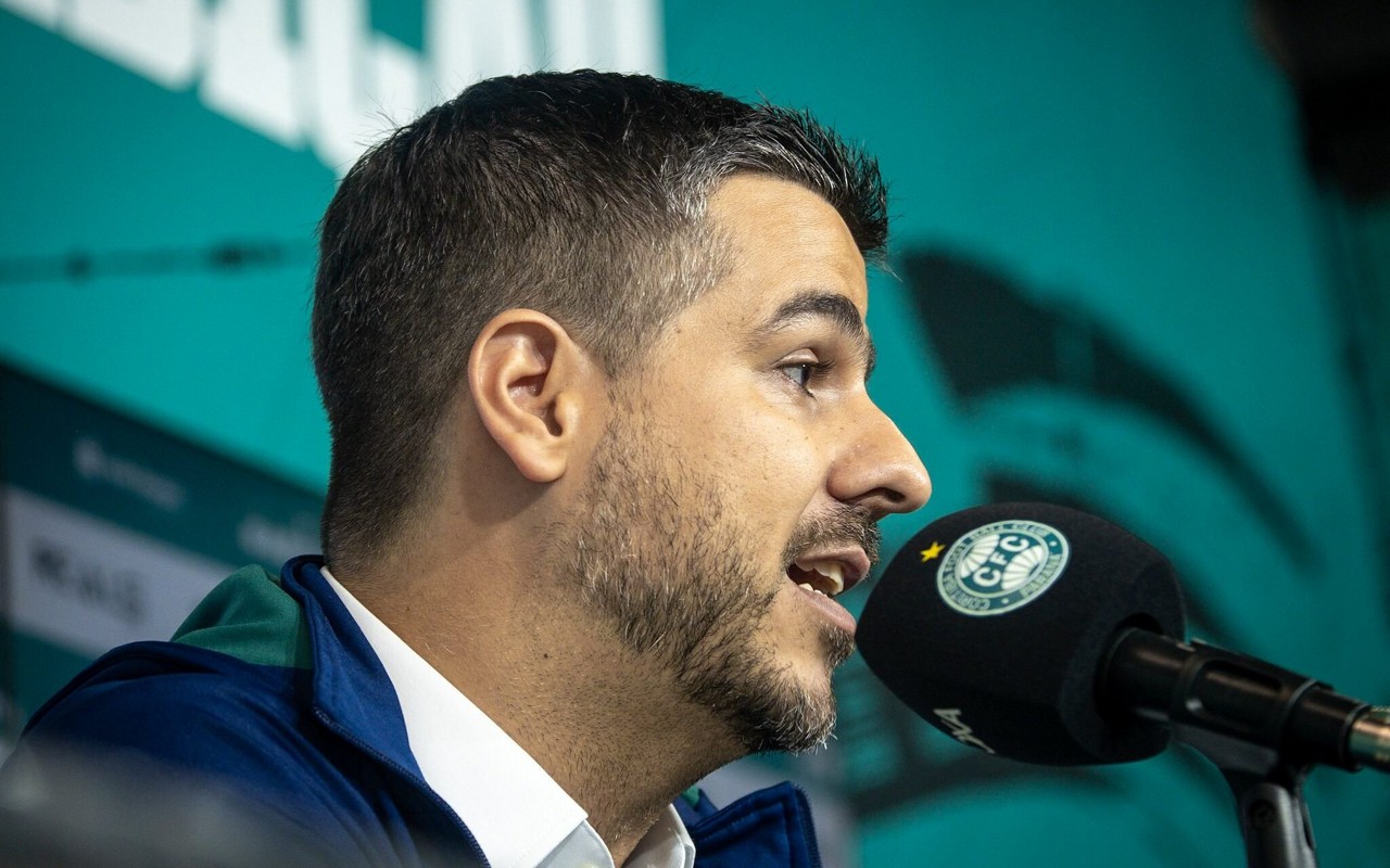 Lucas de Paula é apresentado como CEO do Coritiba. Foto: Divulgação/Coritiba