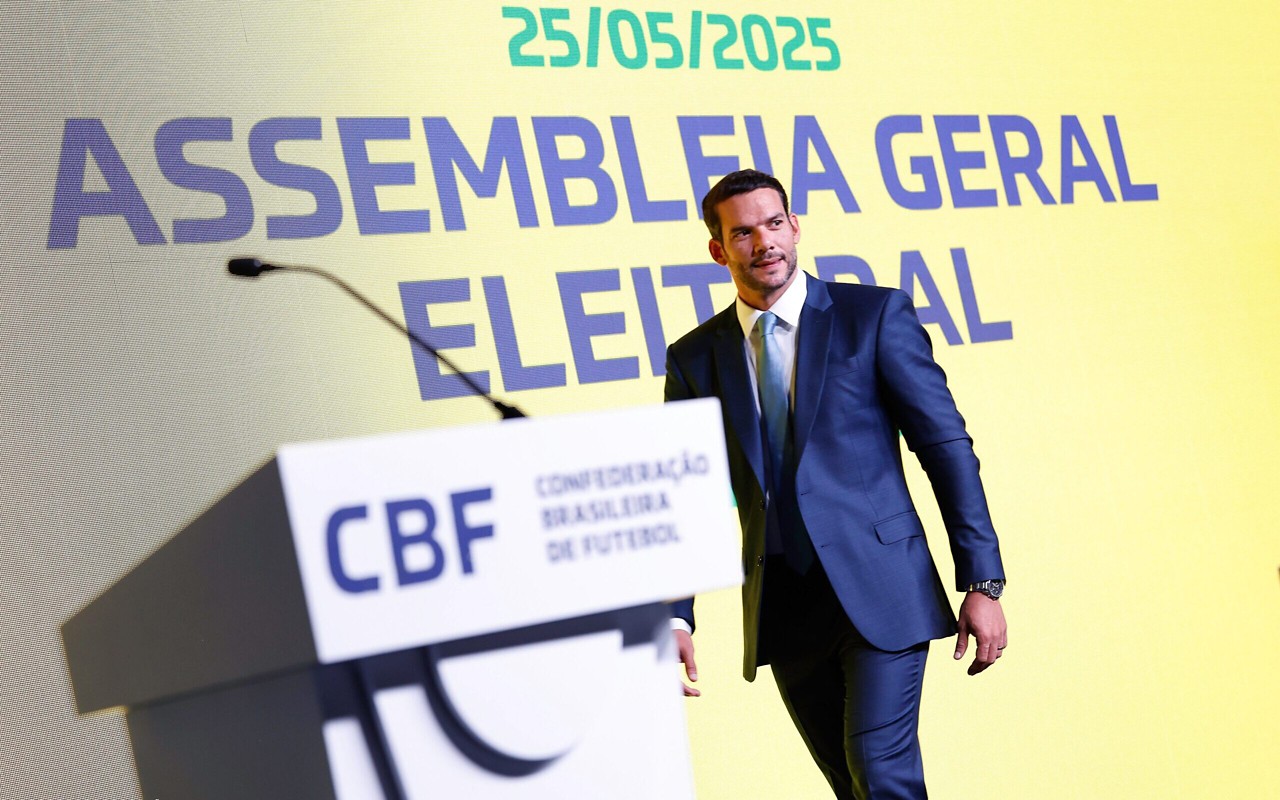 Candidato único, Xaud foi eleito novo presidente da CBF sem apoio unânime (Foto: Rafael Ribeiro/CBF)