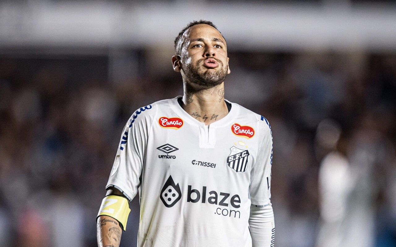 Neymar reestreia pelo Santos contra o Botafogo-SP, pelo Paulistão (Foto: Raul Baretta/ Santos FC)