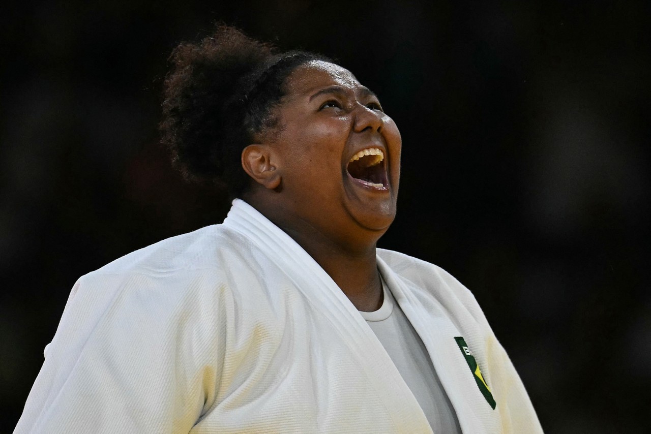 Bia Souza é ouro no judô na categoria 78 kg nos Jogos Olímpicos de Paris
