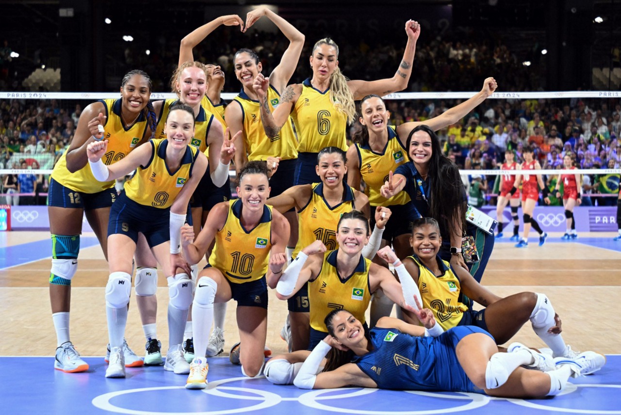 Brasil vence o Japão por 3 sets a 0 nas Olimpíadas de Paris 2024