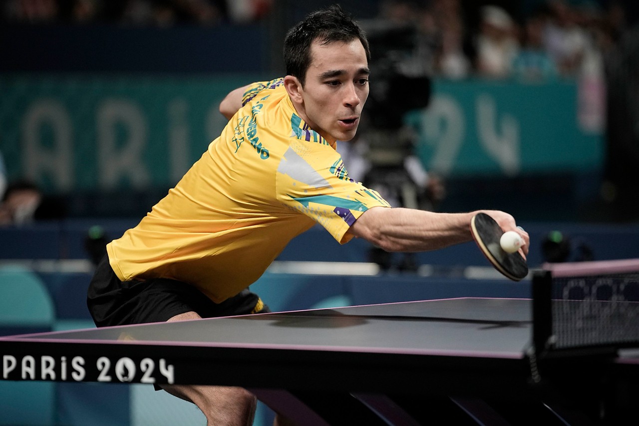 Hugo Calderano perde para Lebrun e fica sem medalha na Olimpíada de Paris