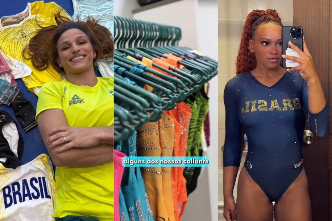 Jade Barbosa cria desde 2018 alguns collants usados pelas atletas da ginástica artística