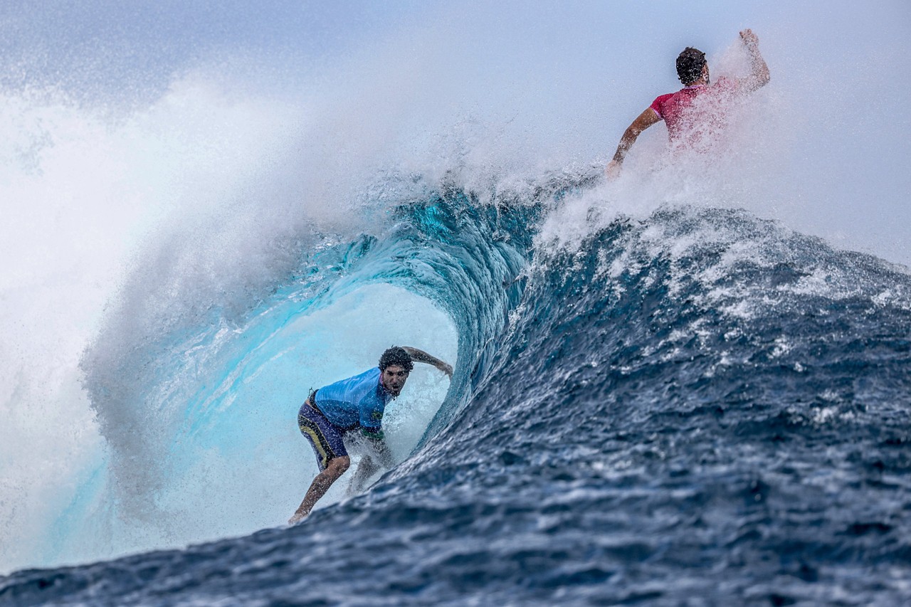 O surfista brasileiro Gabriel Medina conquista medalha de bronze na modalidade