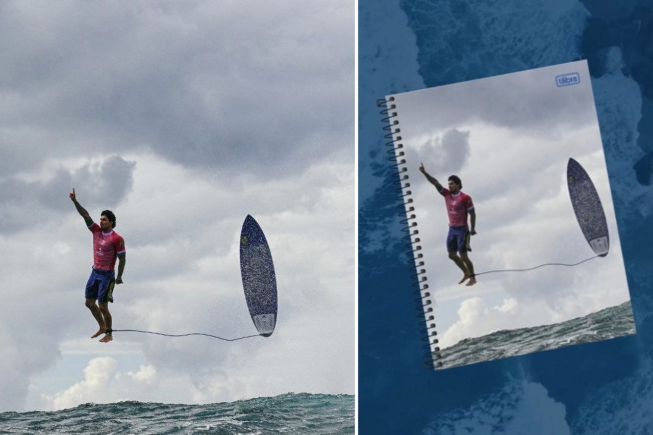 Do meme à realidade, foto histórica de Gabriel Medina vira capa de caderno