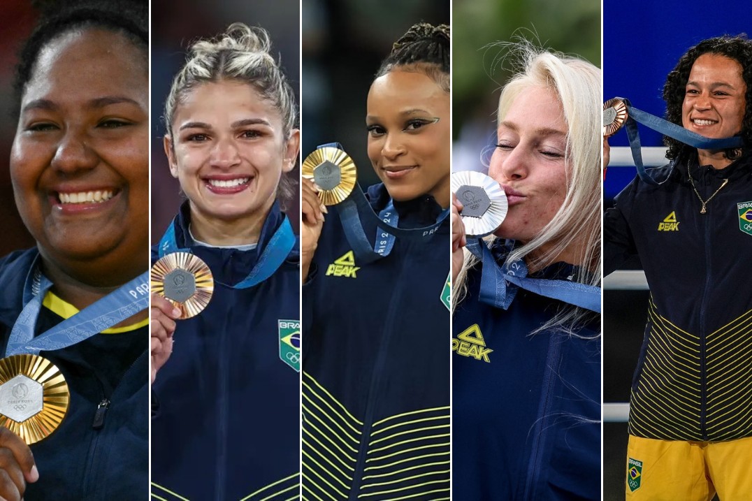 Mulheres medalhistas pelo Brasil na Olimpíada Paris 2024, na França
