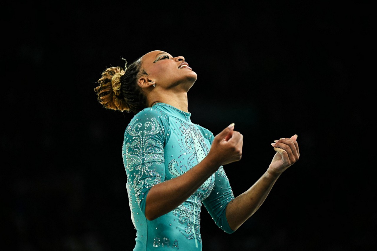 Rebeca Andrades ganhou o ouro na apresentação no solo