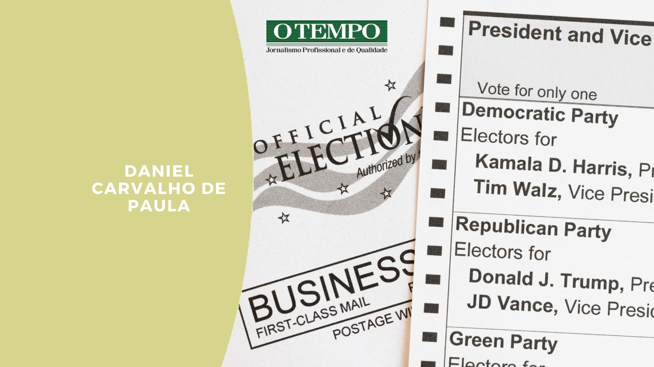 Cédula de votação nas eleições dos Estados Unidos em 2024