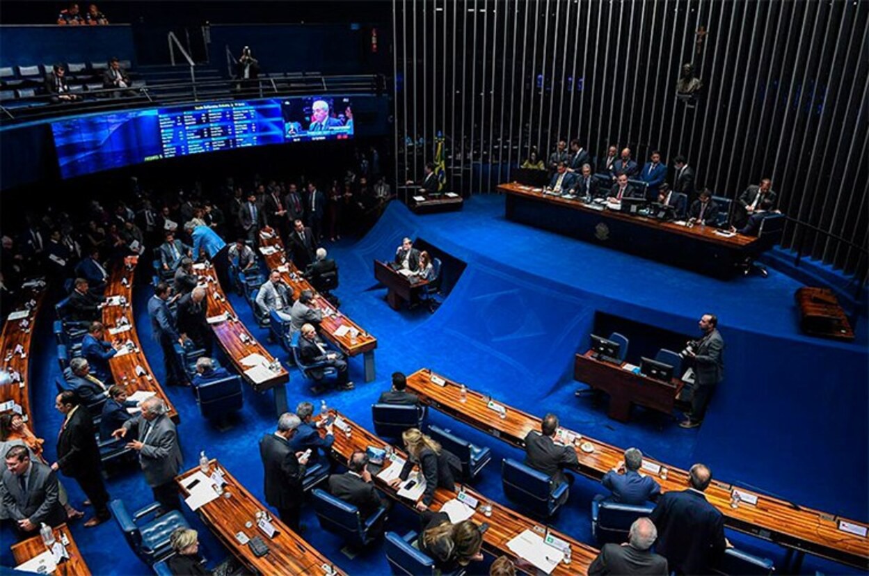 Plenário do Senado durante votação do Propaga