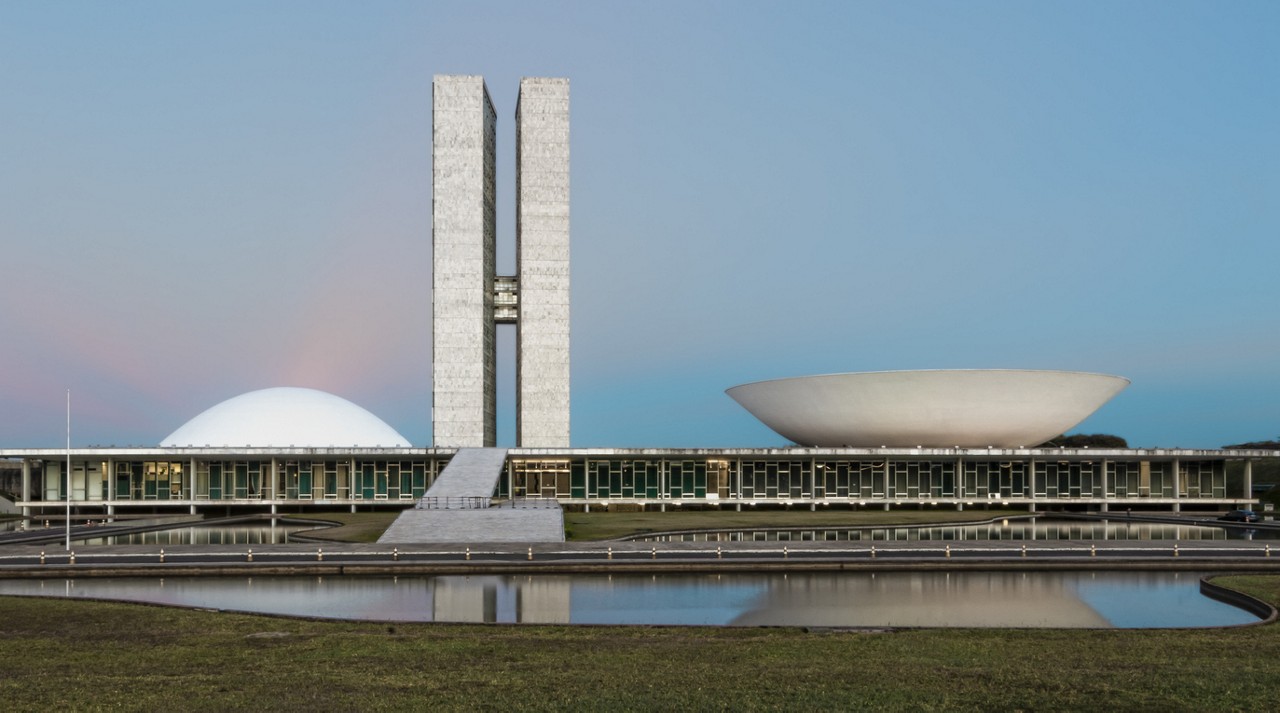 The building of the National Congress in Sao Paulo, Brazil
