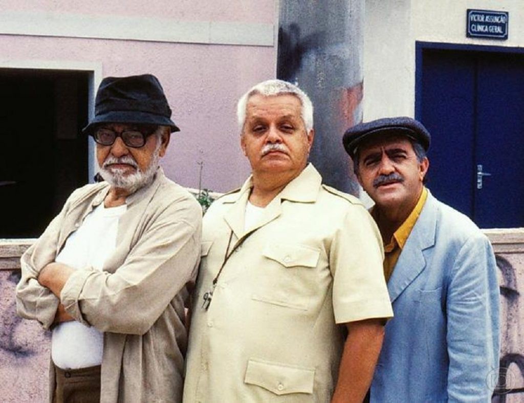 Candinho (Paulo Gracindo), Napoleão (Cláudio Corrêa e Castro) e Romeu (Ary Fontoura) em Hipertensão