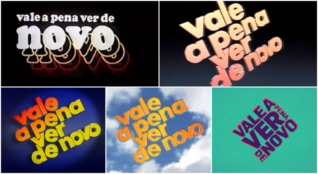 Logotipos da sessão de reprises Vale a Pena Ver de Novo