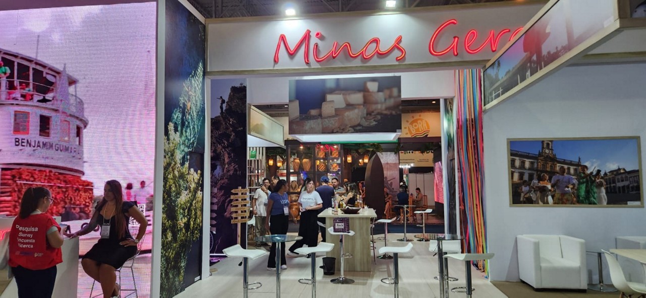 O estande de Minas Gerais propõe uma experiência sensorial