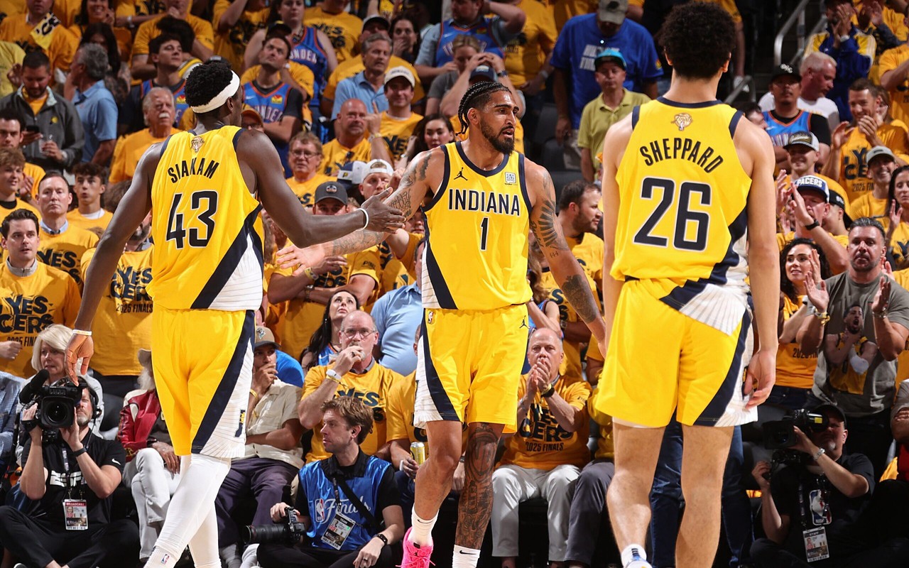 O Indiana Pacers venceu o Oklahoma City Thunder por 108 a 91 (Foto: Nathaniel S. Butler/AFP)